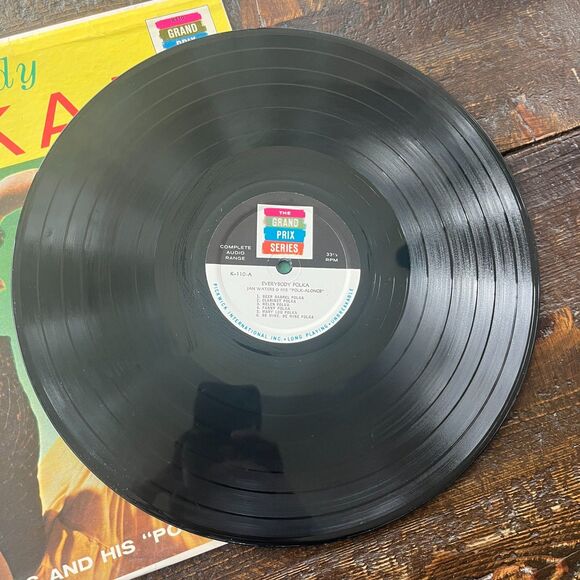Everybody Polka Jan Waters and His Polk-Alongs Vintage Vinyl LP Grand Prix K110 - Picture 3 of 7